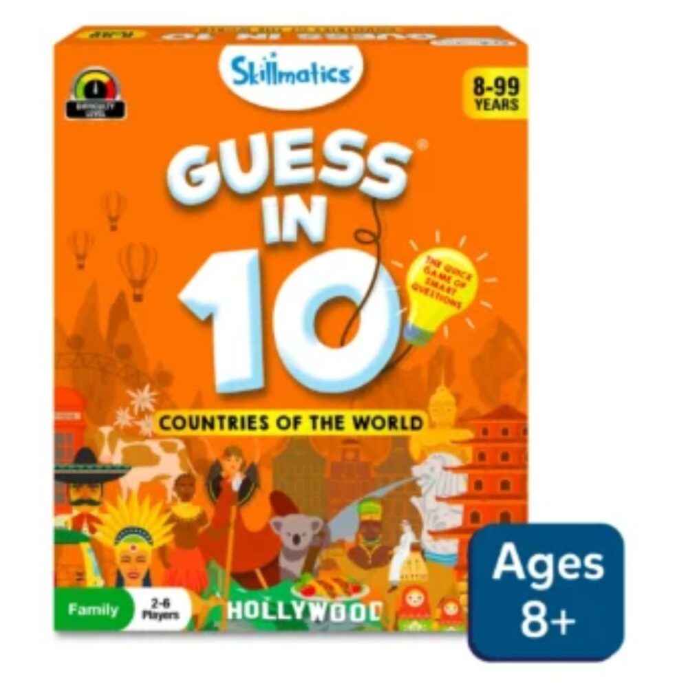 Age 8+ Skillmatics Guess in 10 Countries of The World Card Game