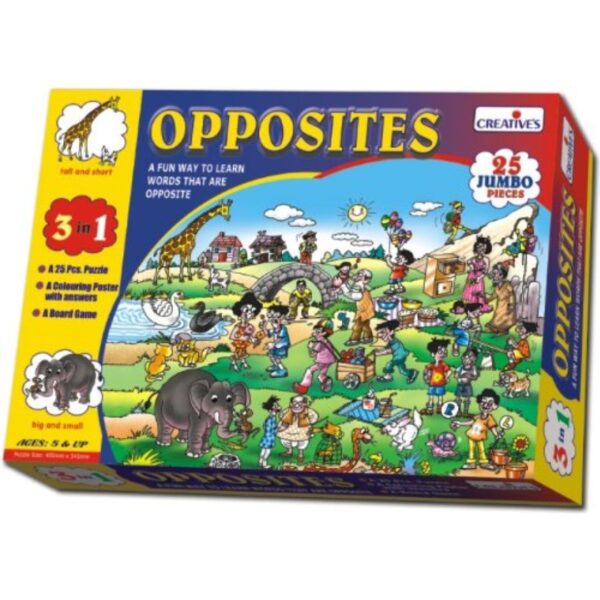 Age 5+ Creative Opposites Reading Puzzles