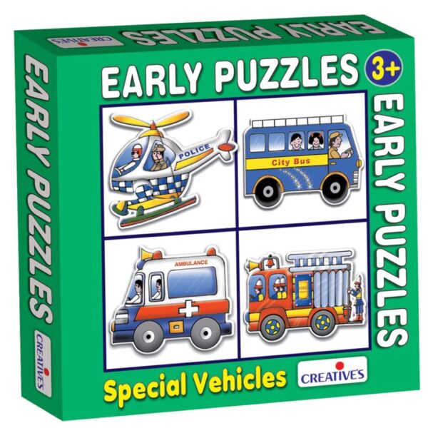 Age 3+ Creative Early Puzzles Special Vehicles