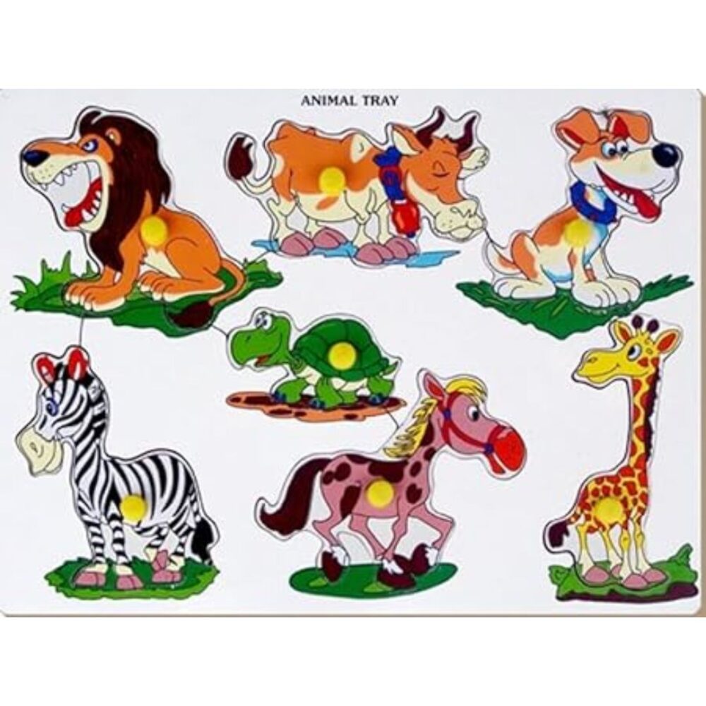 Age 3+ Little Genius Animal Tray with Knob