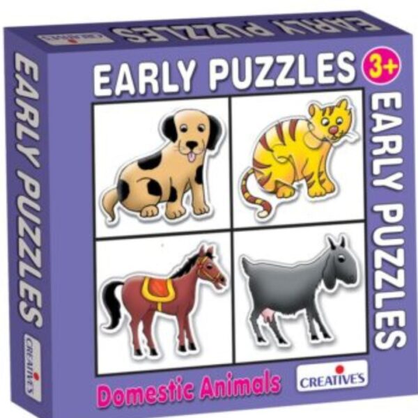 Age 3+ Creative Early Puzzles Domestic Animals