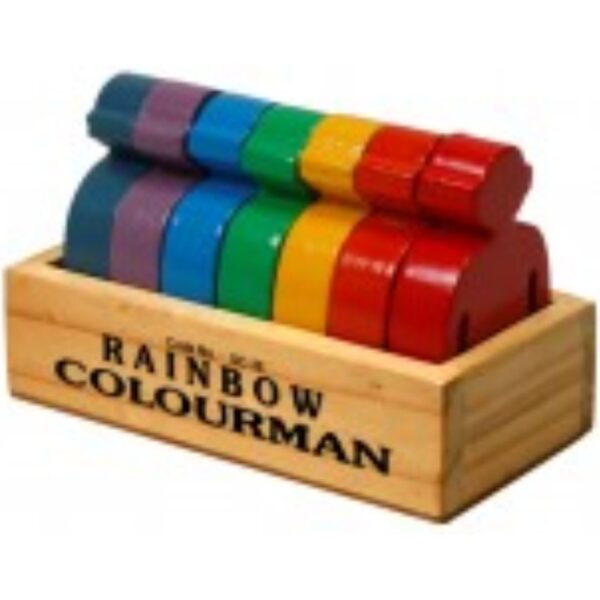 Age 3+ Little Genius Wood Rainbow Colourman