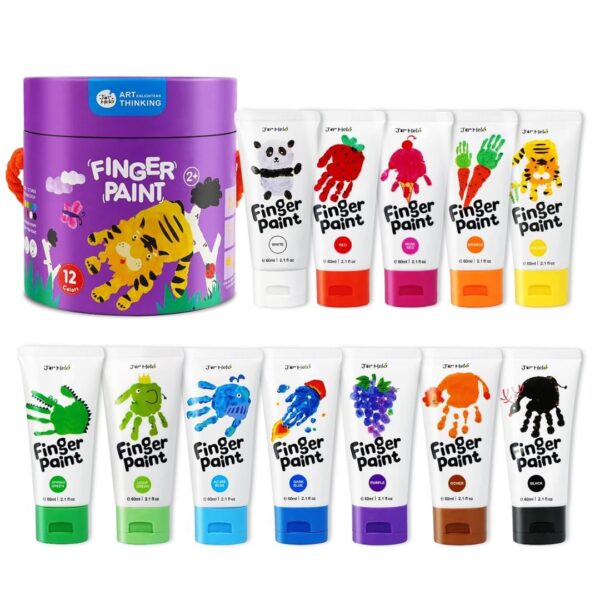 Age 2+ Jar Melo Finger Paint 12 colors