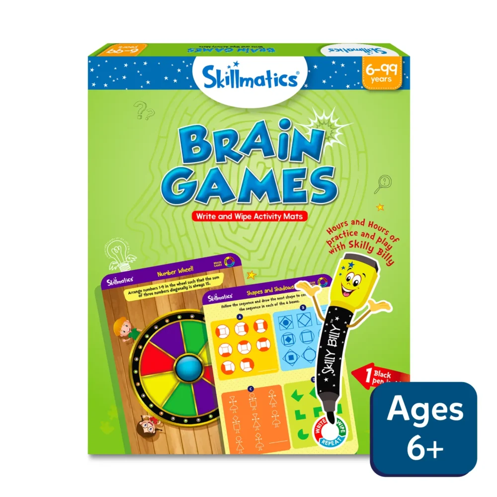 Skillmatics Brain Games | Reusable Activity Mats