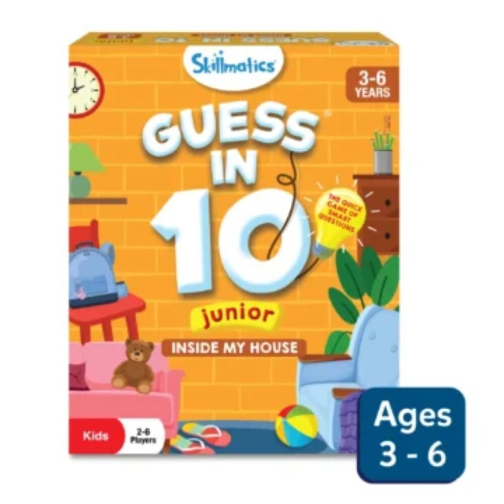 Age 3+ Skillmatics Guess in 10 Junior Inside My House Card Game