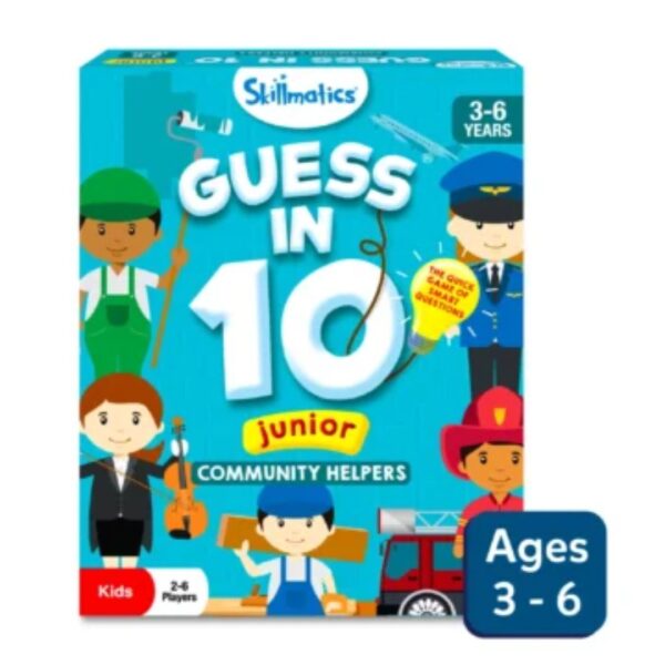 Age 3+ Skillmatics Guess in 10 Junior Community Helpers Card Game