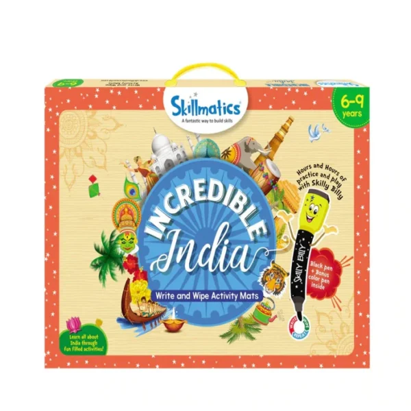 Skillmatics Incredible India Reusable Activity Mats