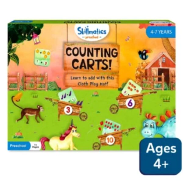 Age 4+ Skillmatics Counting Carts Activity Play Mat