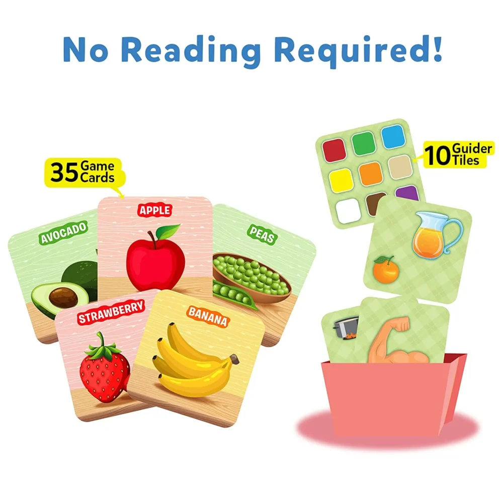 Ages 3-6 Skillmatics Card Game Guess in 10 Junior Food We Eat!