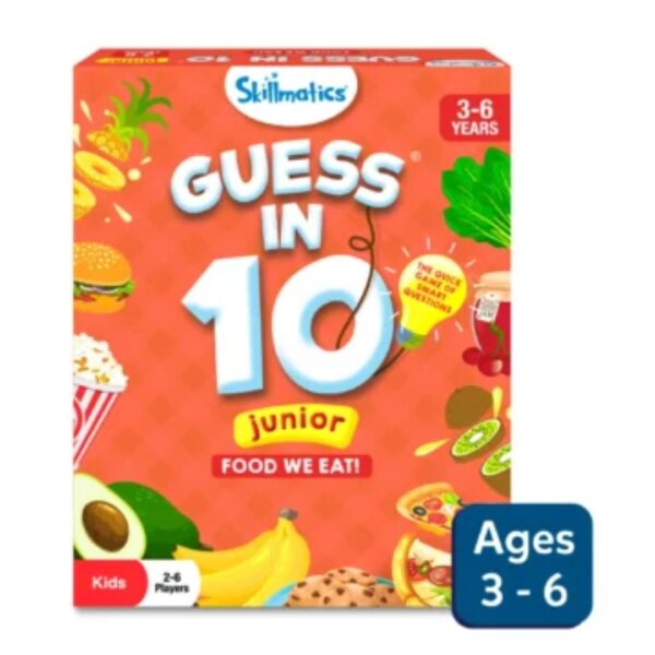 Age 3+ Skillmatics Guess in 10 Junior Food We Eat Card Game