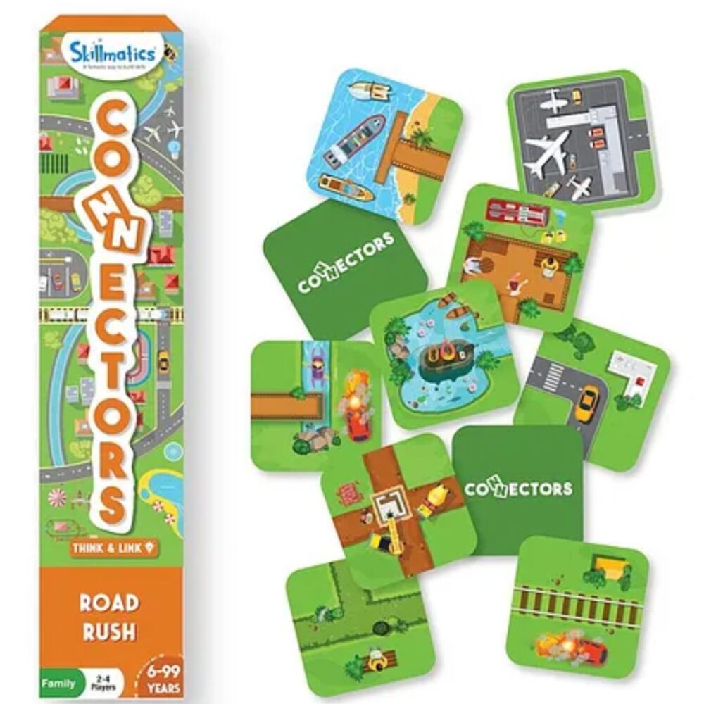 Age 6+ Skillmatics Connectors Road Rush Paper Card Game