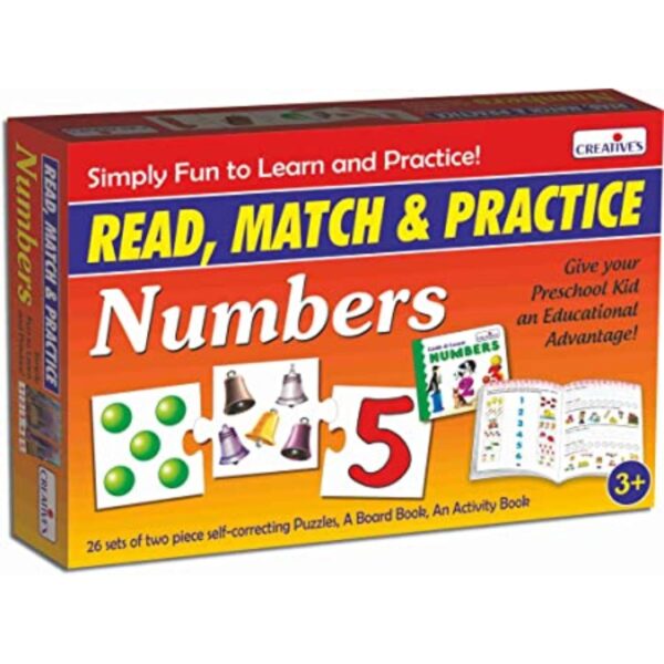 Age 3+ Creative Read Match and Practice Numbers Puzzle