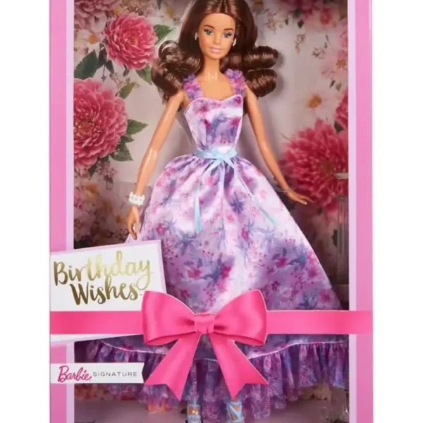Age 3+ Barbie Signature Dress Doll Pink Birthday Wish