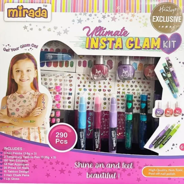 Age 6+ Mirada Ultimate Insta Glam Kit (Multi-color)