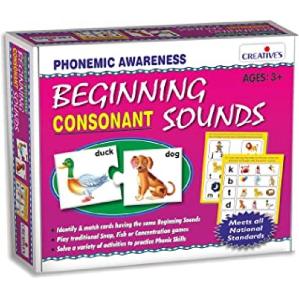 Age 3+ Creative's Beginning Consonants Sounds Plastic Box