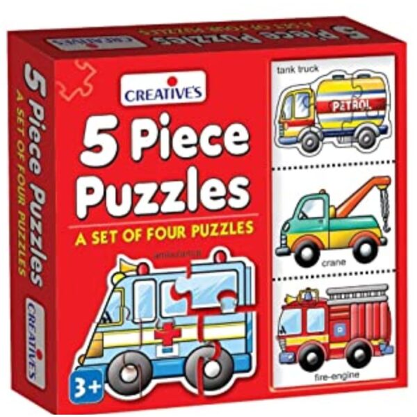 Age 3+ Creative 5 Piece Puzzles