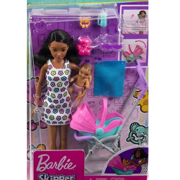 Age 3+ Barbie Skipper Babysitters Playset Doll Stroller