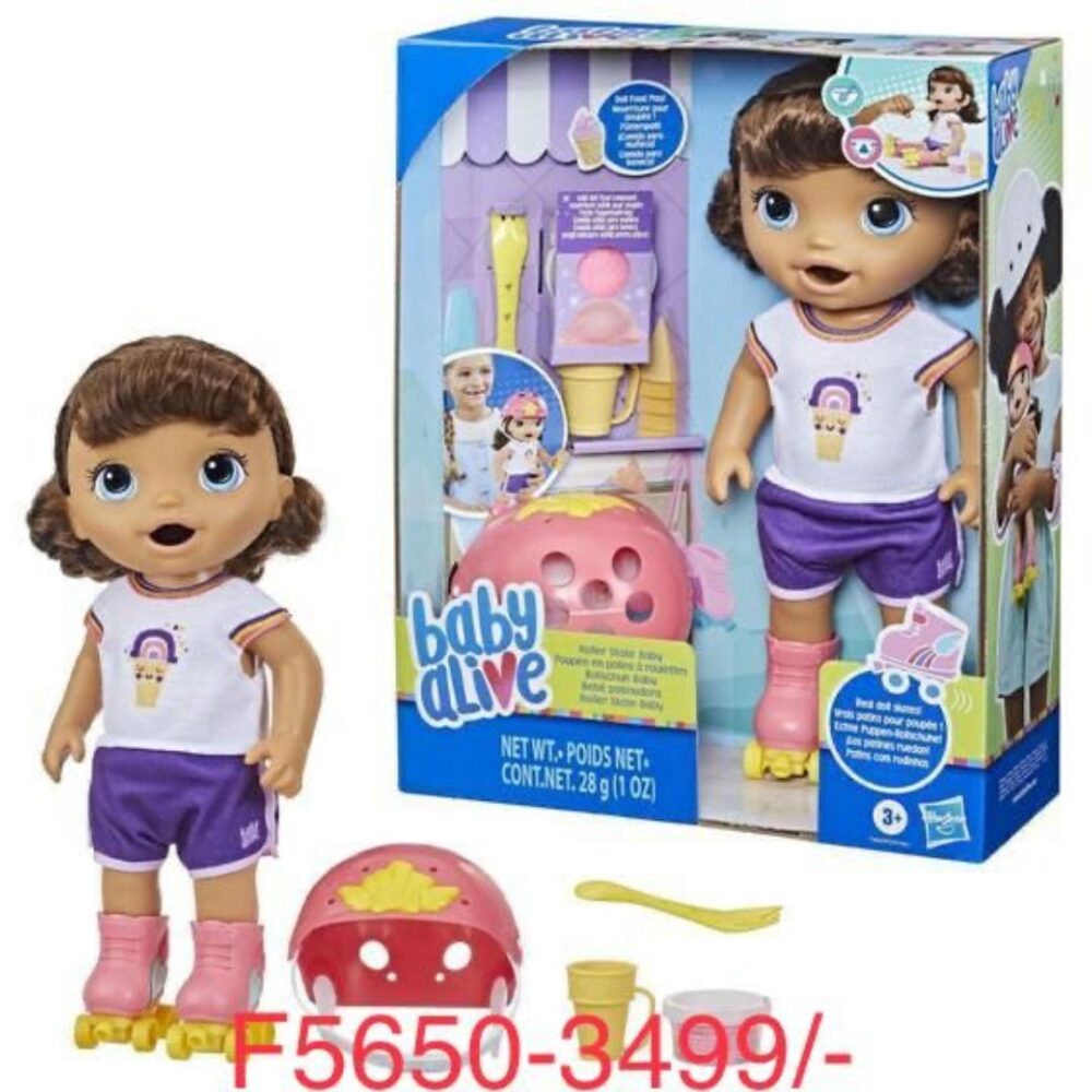 Age 3+ Baby Alive Roller Skate Baby Doll