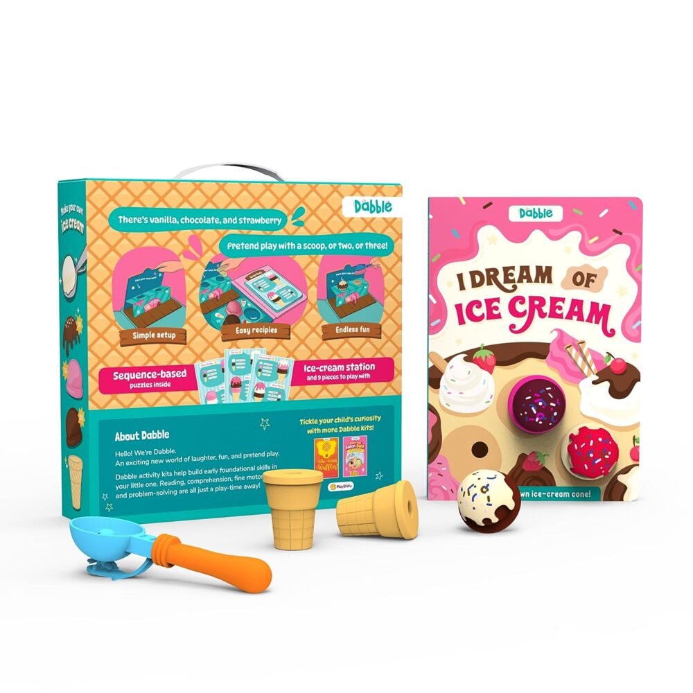 Alternative view of Dabble Pretend Play Ice-Cream Playset | I Dream of Ice Cream