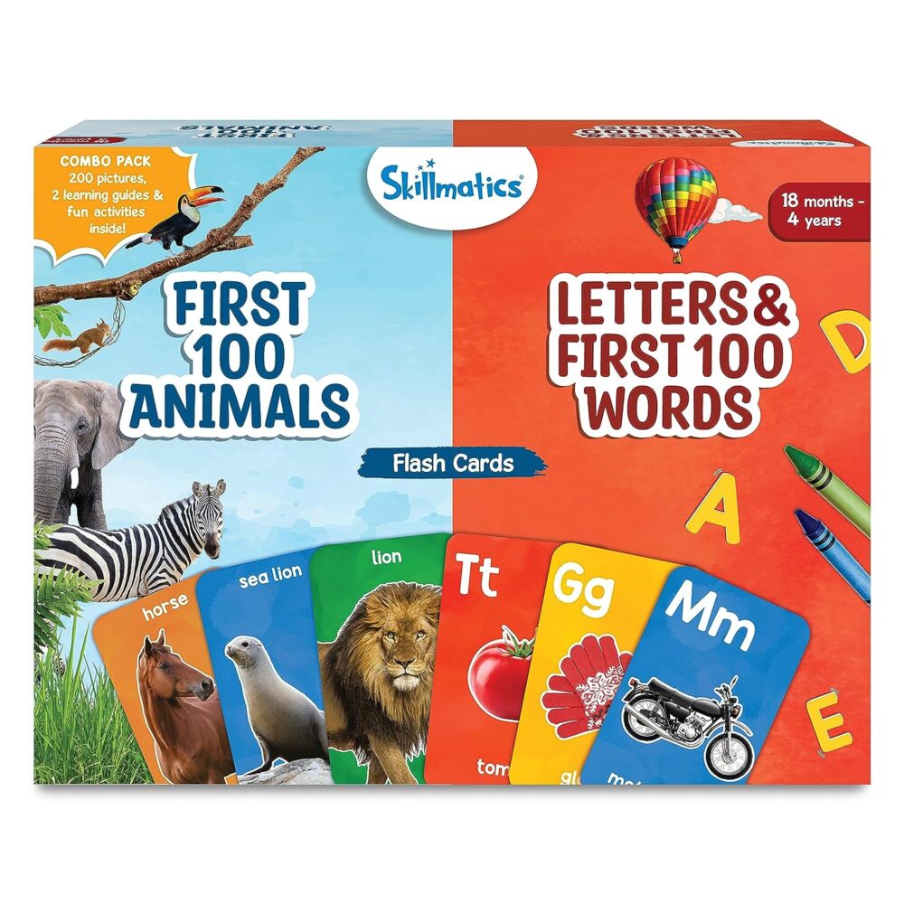Flash Cards Combo for Toddlers - 6 in 1 Educational Game