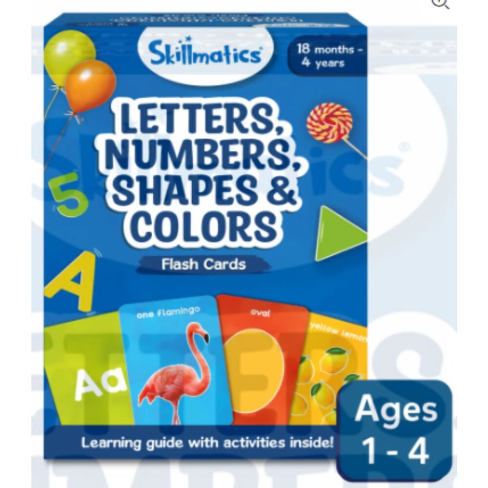 Age 4+ Skillmatics Letters, Numbers, Shapes & Colors Flash Cards