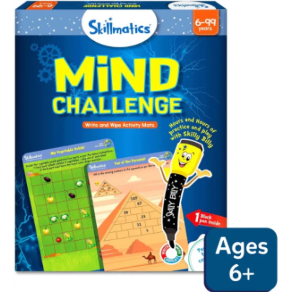 Age 6+ Skillmatics Mind Challenge Reusable Mats