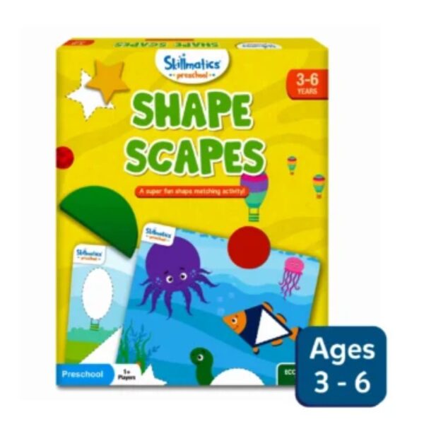 Age 3+ Skillmatics Shapes Scapes Wooden Game