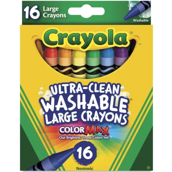 Age:3+ Crayola Large Washable Crayons 16 pcs