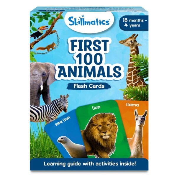 Age 3+ ‎Skillmatics First 100 Animals Flash Card