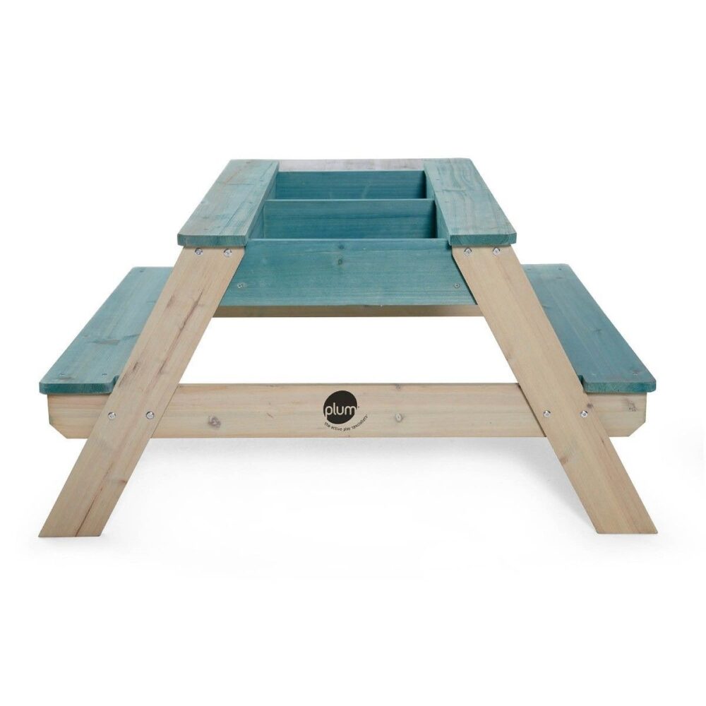Age 3+ PLUM 25078 WOODEN SAND WATER PICNIC TABLE