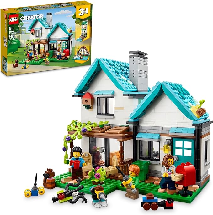 Age 8+ LEGO 31139 Creator 3 in 1 Cozy House Building Kit