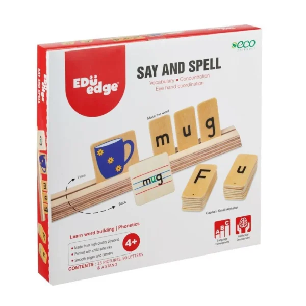 Age 3+ Eduedge E1010 Say and Spell word building game