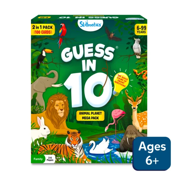 Age 6+ Skillmatics Guess in 10 Combo Animals Megapack