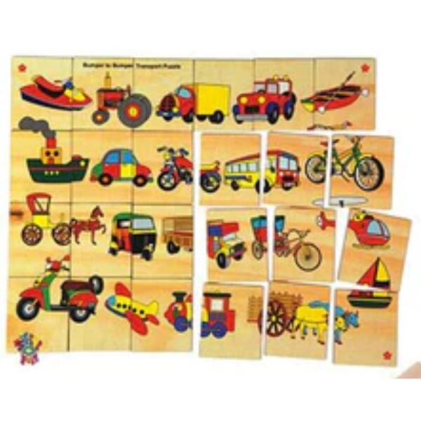 Age 2+ Skillofun Wooden to Bumper Transport Floor Puzzle