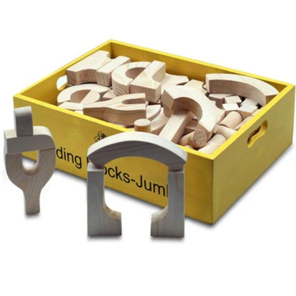 Age 2+ Skillofun Wooden Building Block Jumbo