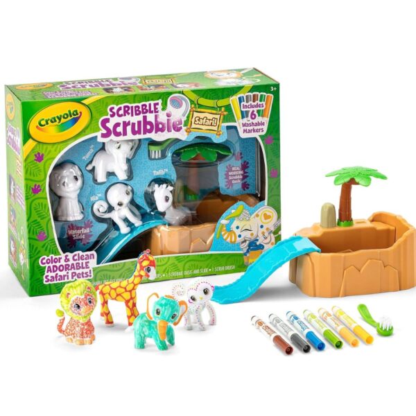 Age 3+ Crayola Scribble Scrubbie Safari Tub Set