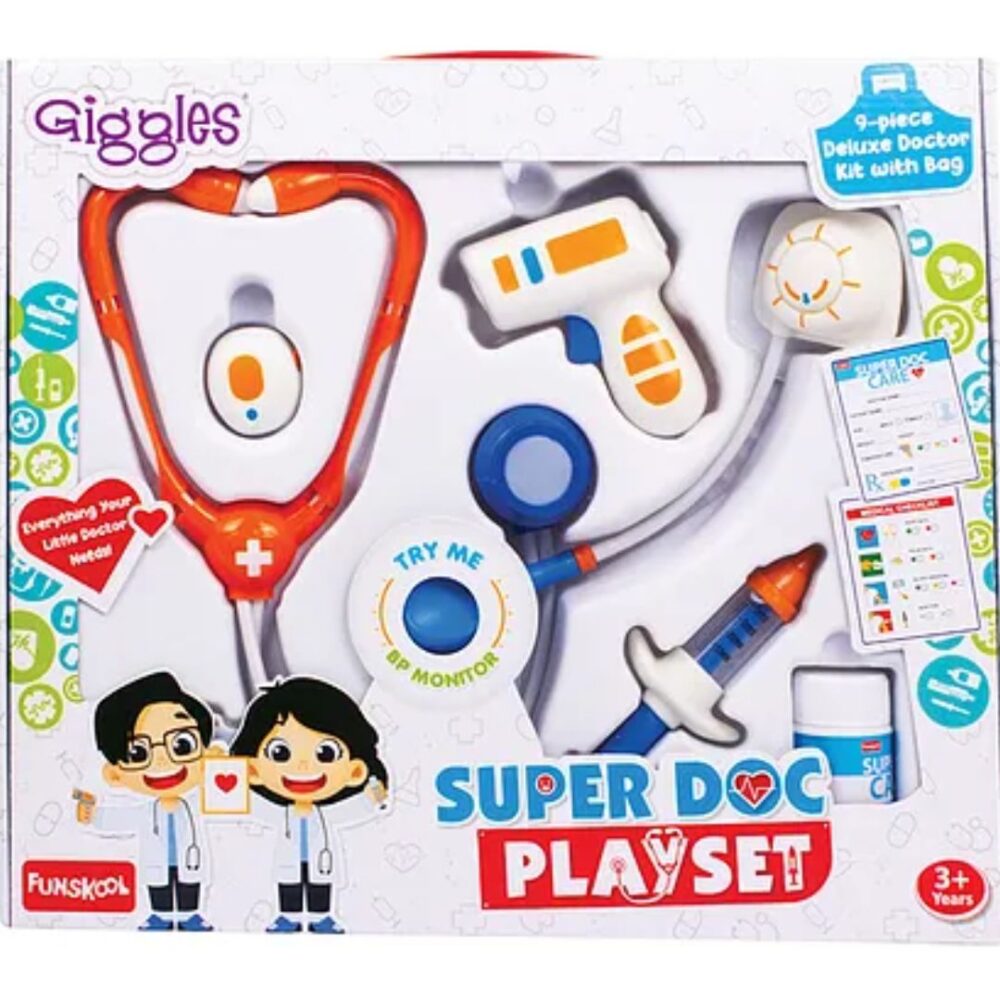 Age 3+ Giggles Super Doctor Playset