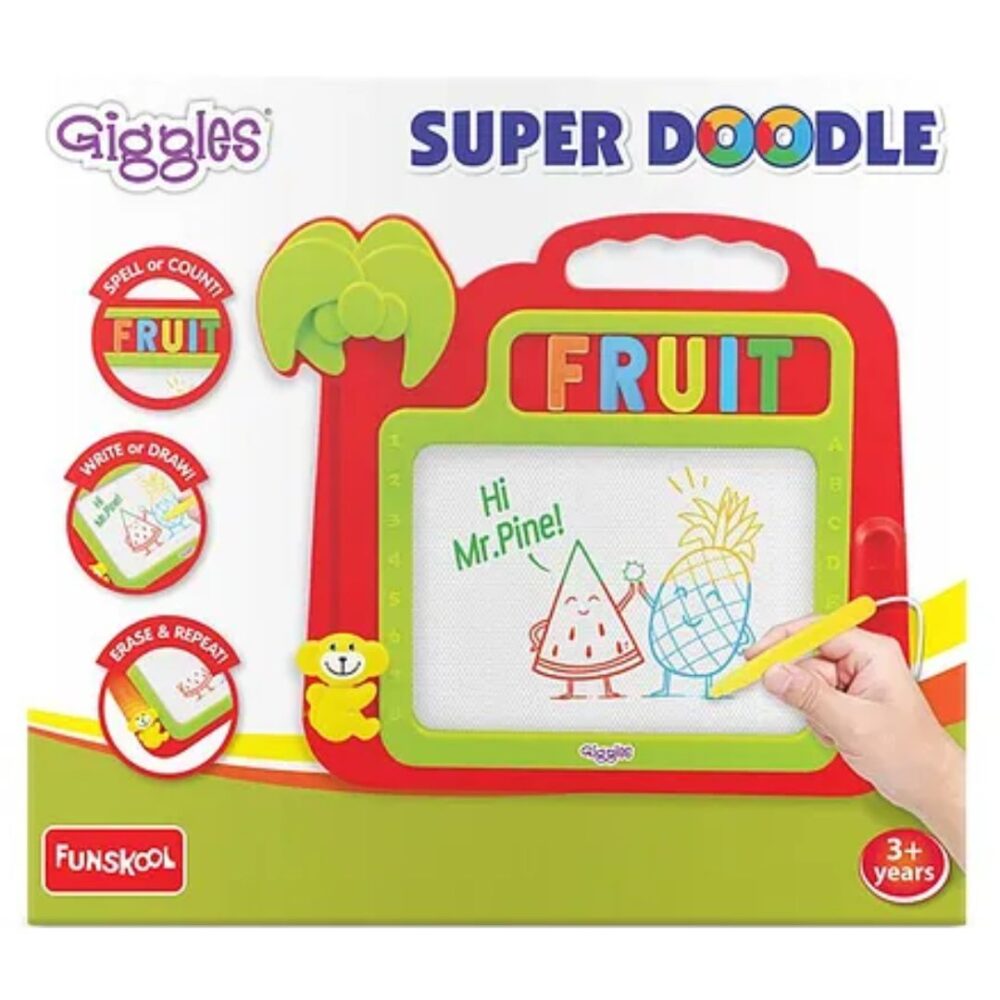 Age 4+ Giggles Super Doodle Board With Pen & Eraser