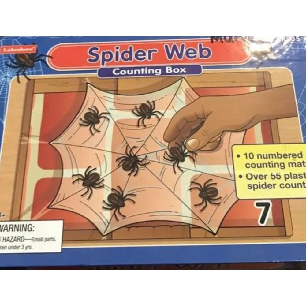 Age 3+ Lakeshore Learning Spider-Web Counting Box