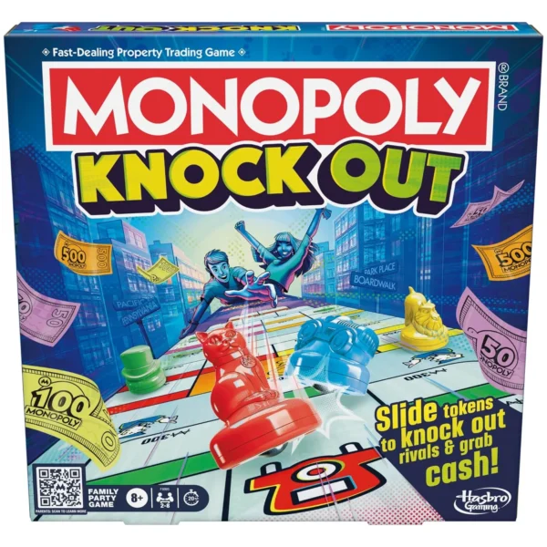 Monopoly Knockout 2-8 Players Fun Family Board Game