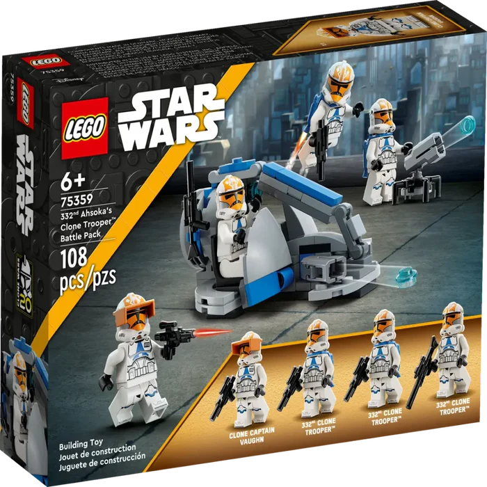 Age 6+ Lego 75359 Star Wars 332nd Ahsoka’s Clone Trooper Battle Pack