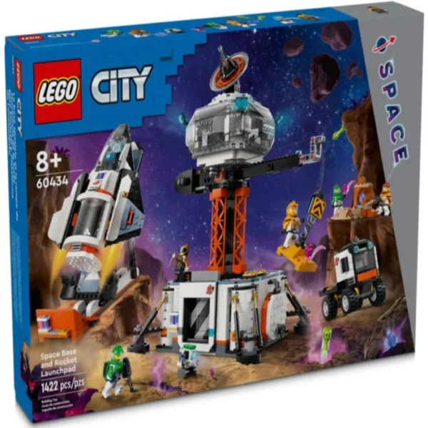 Age 8+ Lego 60434 City Space Base and Rocket Launchpad Set