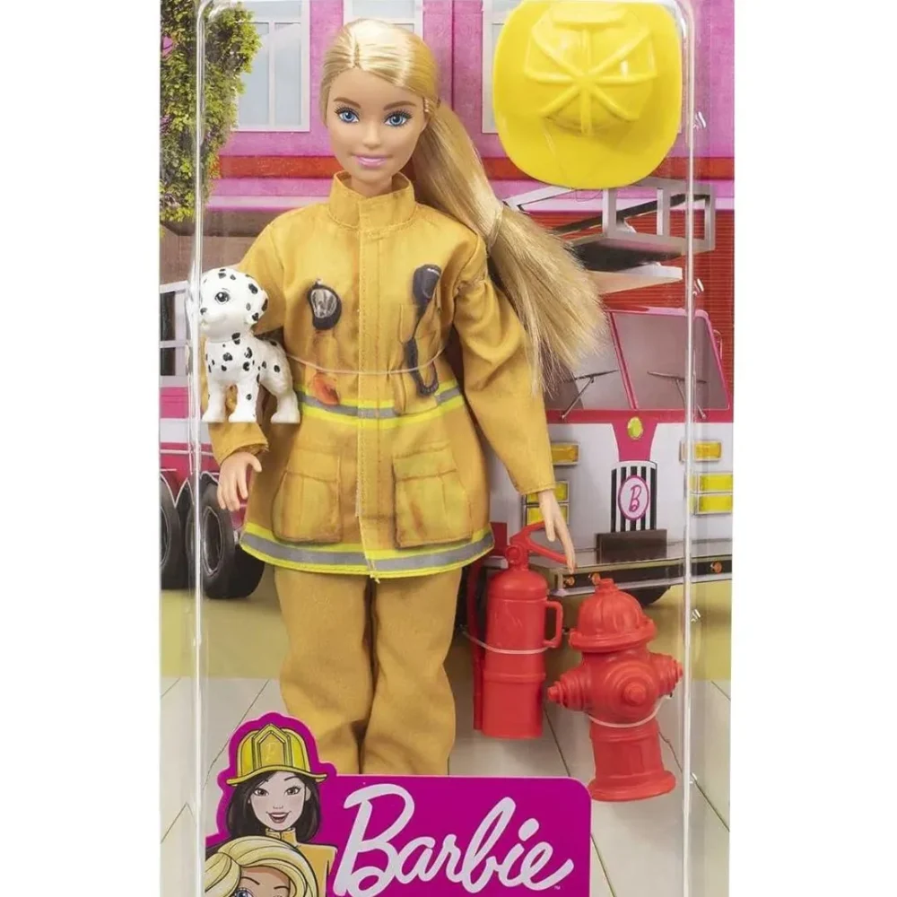 Age 3+ Barbie Firefighter Playset with Blonde Doll