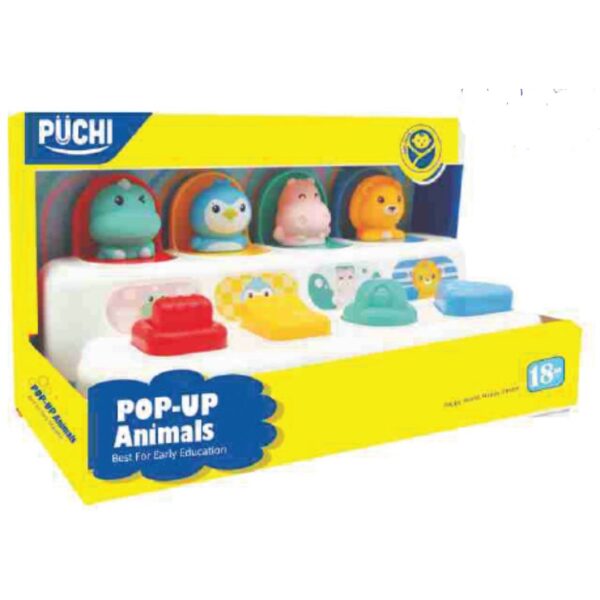 Age 1+ Puchi Pop-Up-Animals 1 Pcs Set