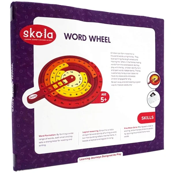 Age 5+ Skola Word Wheel