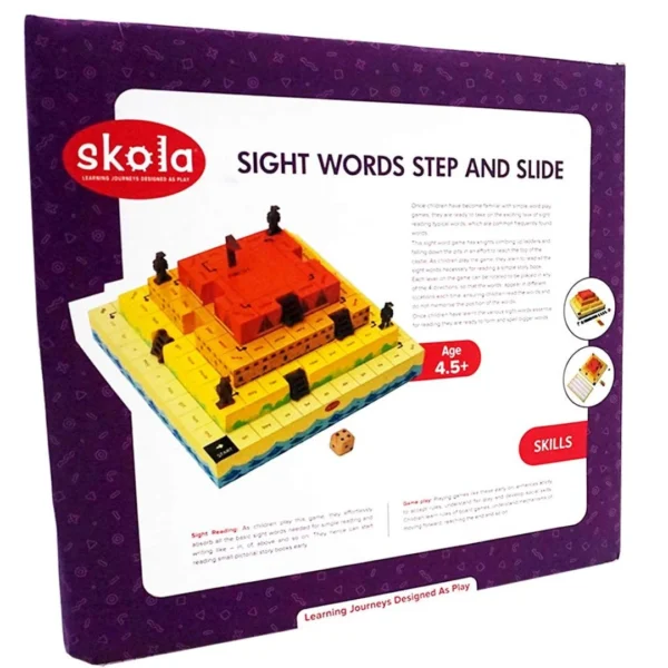 Age 4.5+ Months Skola Sight Words Step and Slide English