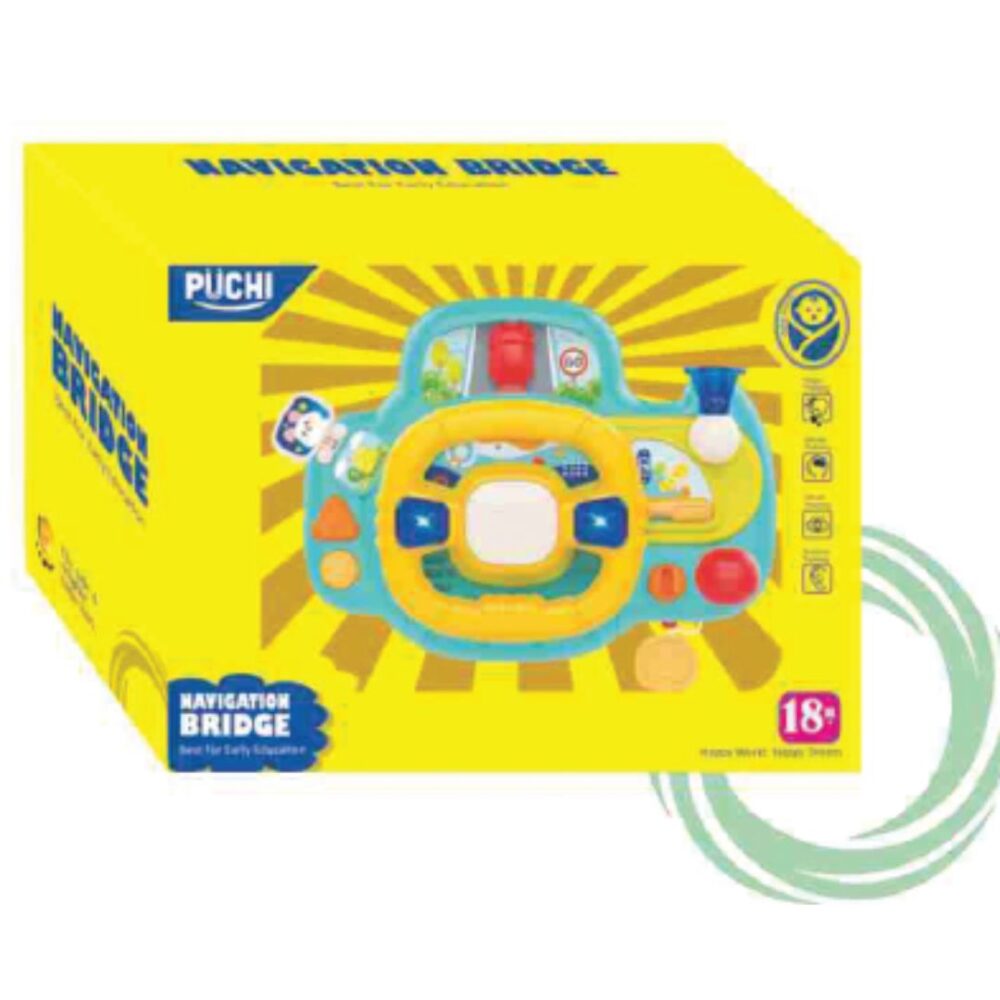 Age 1+ Puchi Navigation Bridge Steering Wheel Toy