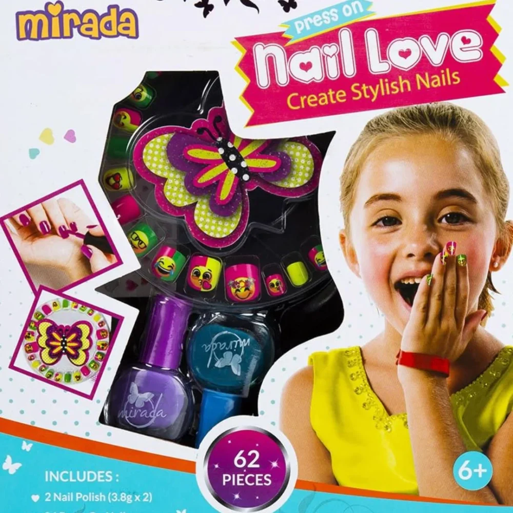 Age 6+ Mirada Stylish Nails Love (Multi-color)