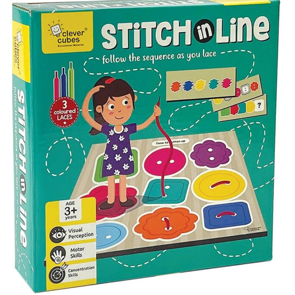 Age 3+ Clever Cubes Stitch in Line