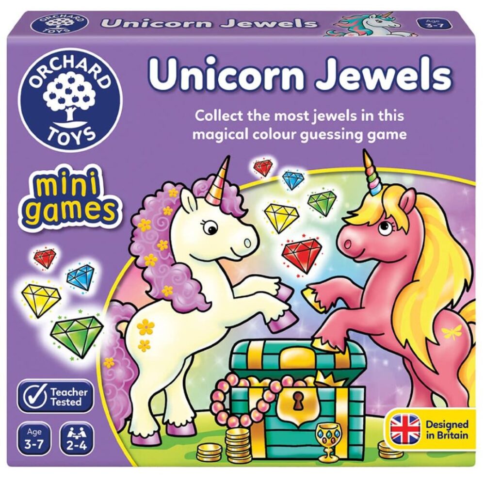 Age 3+ Orchard Toys Unicorn Jewels Mini Games